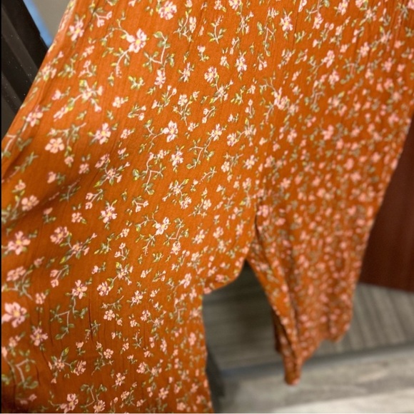 Derek Heart Orange Jumpsuit with Sweetheart Neckline - Picture 3 of 5